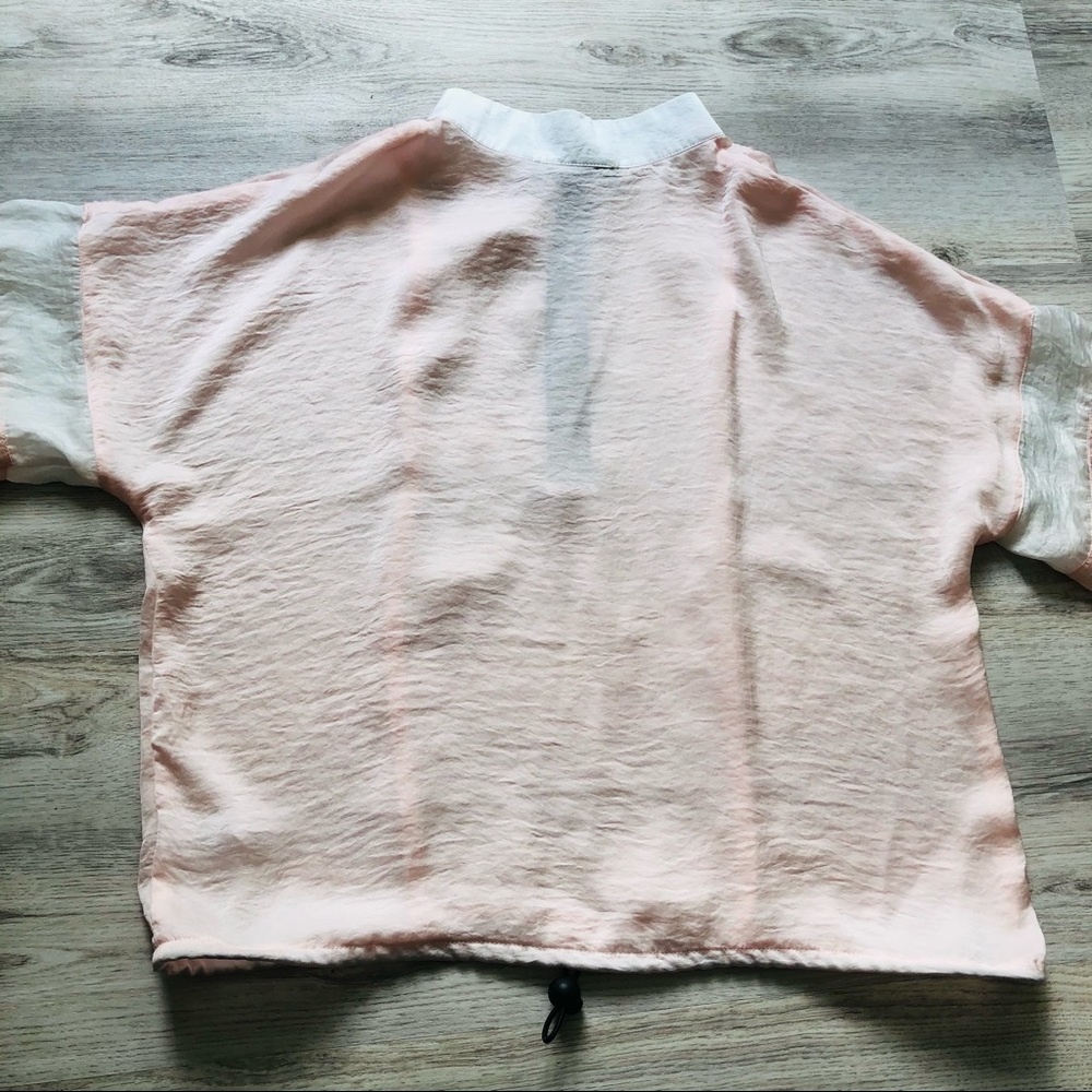 Missguided blush pink pullover half zip top sz 6 - Picture 6 of 10